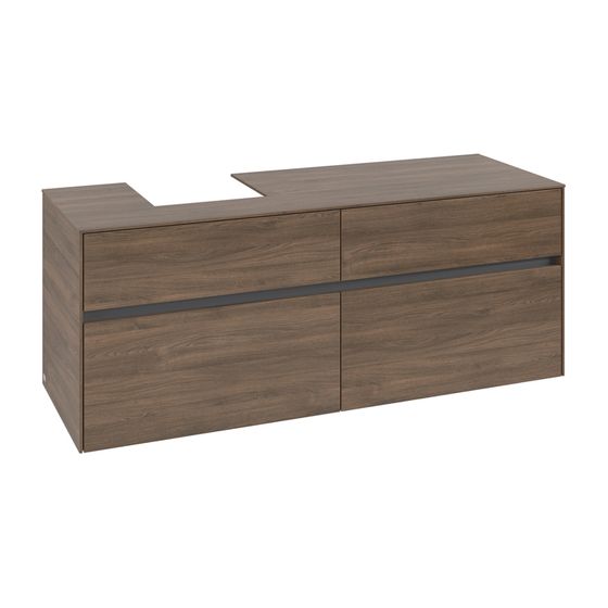 Villeroy & Boch Waschtischunterschrank Collaro C10100 1400x548x500mm Arizona Oak