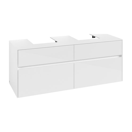 Villeroy & Boch Waschtischunterschrank Collaro C10300 1400x548x500mm Glossy White