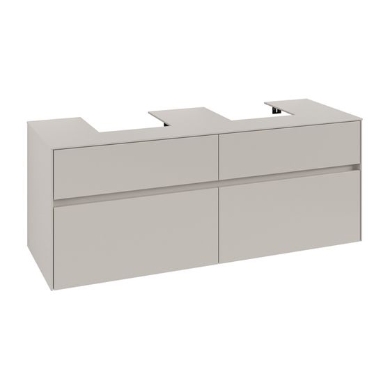 Villeroy & Boch Waschtischunterschrank Collaro C10300 1400x548x500mm Soft Grey