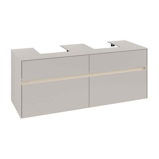 Villeroy & Boch Waschtischunterschrank Collaro C103B0 1400x548x500mm mit Beleuchtung Soft Grey