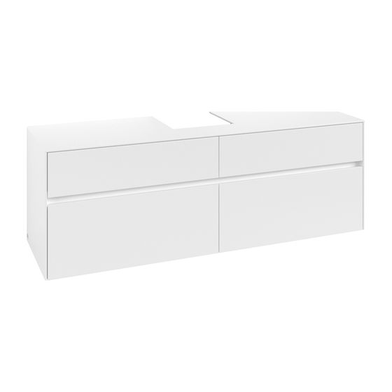 Villeroy & Boch Waschtischunterschrank Collaro C10400 1600x548x500mm White Matt