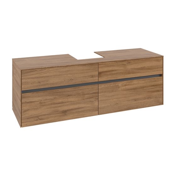 Villeroy & Boch Waschtischunterschrank Collaro C10400 1600x548x500mm Kansas Oak