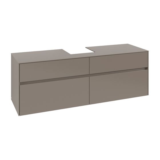 Villeroy & Boch Waschtischunterschrank Collaro C10400 1600x548x500mm Truffle Grey