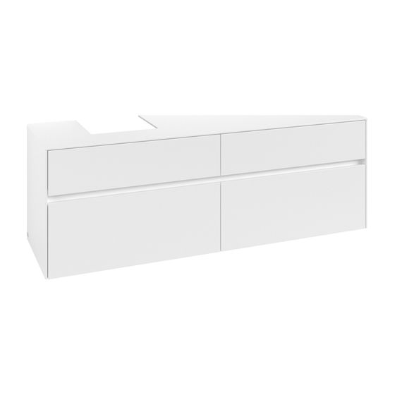 Villeroy & Boch Waschtischunterschrank Collaro C10500 1600x548x500mm White Matt