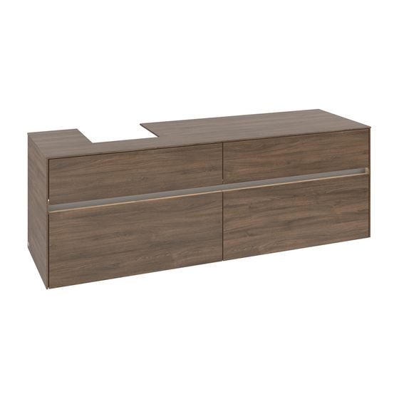 Villeroy & Boch Waschtischunterschrank Collaro C105B0 1600x548x500mm mit Beleuchtung Arizona Oak