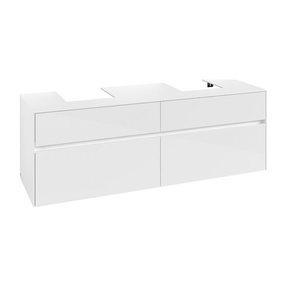 Villeroy & Boch Waschtischunterschrank Collaro C10700 1600x548x500mm Glossy White