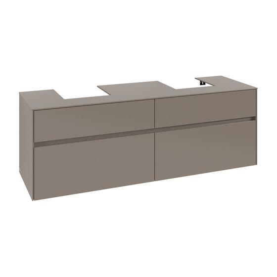 Villeroy & Boch Waschtischunterschrank Collaro C10700 1600x548x500mm Truffle Grey