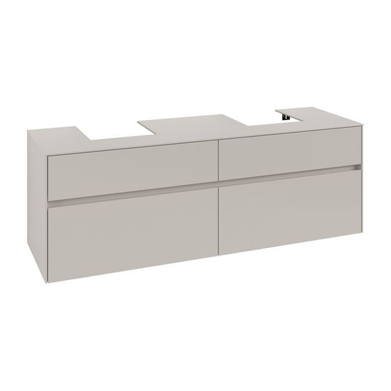 Villeroy & Boch Waschtischunterschrank Collaro C10700 1600x548x500mm Soft Grey