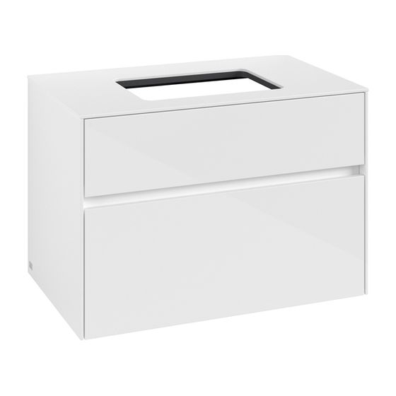 Villeroy & Boch Waschtischunterschrank Collaro C10800 800x548x500mm Glossy White