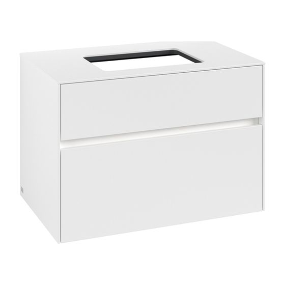 Villeroy & Boch Waschtischunterschrank Collaro C108B0 800x548x500mm mit Beleuchtung White Matt