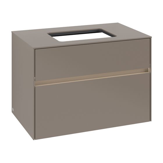 Villeroy & Boch Waschtischunterschrank Collaro C108B0 800x548x500mm mit Beleuchtung Truffle Grey