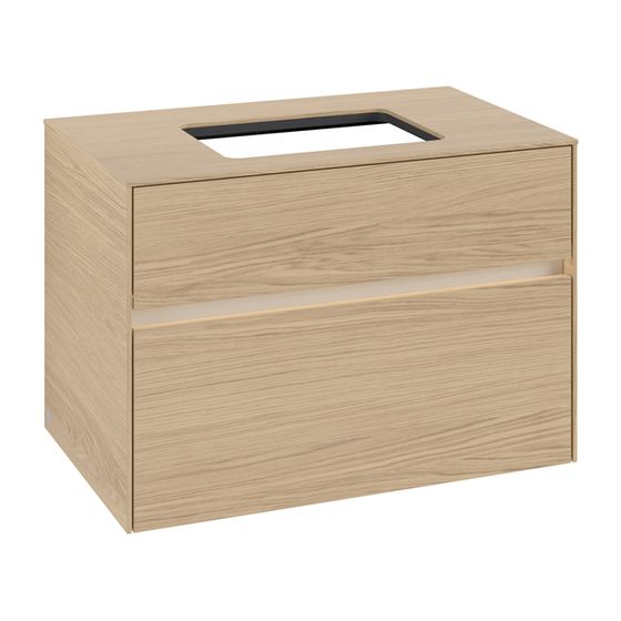 Villeroy & Boch Waschtischunterschrank Collaro C108B0 800x548x500mm mit Beleuchtung Nordic Oak