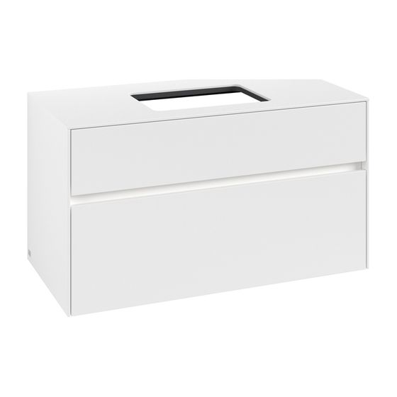 Villeroy & Boch Waschtischunterschrank Collaro C109B0 1000x548x500mm mit Beleuchtung White Matt