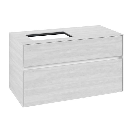 Villeroy & Boch Waschtischunterschrank Collaro C11000 1000x548x500mm White Wood