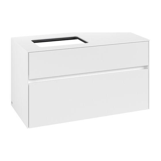 Villeroy & Boch Waschtischunterschrank Collaro C11000 1000x548x500mm White Matt