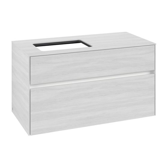 Villeroy & Boch Waschtischunterschrank Collaro C110B0 1000x548x500mm mit Beleuchtung White Wood