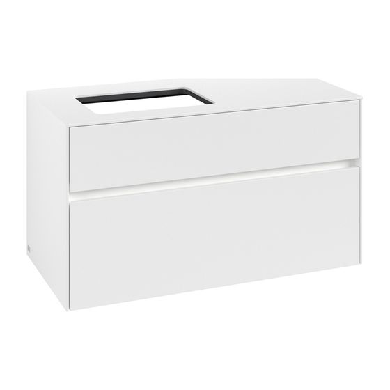 Villeroy & Boch Waschtischunterschrank Collaro C110B0 1000x548x500mm mit Beleuchtung White Matt