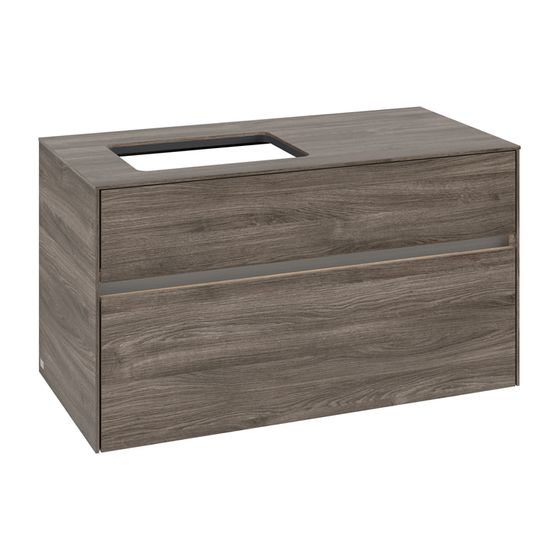 Villeroy & Boch Waschtischunterschrank Collaro C110B0 1000x548x500mm mit Beleuchtung Stone Oak