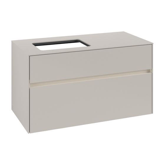 Villeroy & Boch Waschtischunterschrank Collaro C110B0 1000x548x500mm mit Beleuchtung Soft Grey