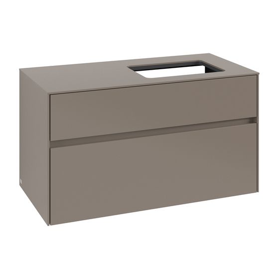 Villeroy & Boch Waschtischunterschrank Collaro C11100 1000x548x500mm Truffle Grey