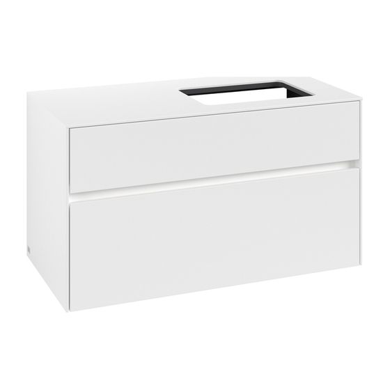 Villeroy & Boch Waschtischunterschrank Collaro C111B0 1000x548x500mm mit Beleuchtung White Matt