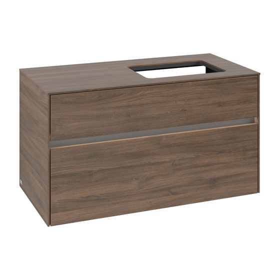 Villeroy & Boch Waschtischunterschrank Collaro C111B0 1000x548x500mm mit Beleuchtung Arizona Oak