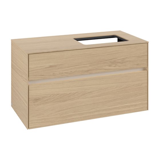 Villeroy & Boch Waschtischunterschrank Collaro C111B0 1000x548x500mm mit Beleuchtung Nordic Oak