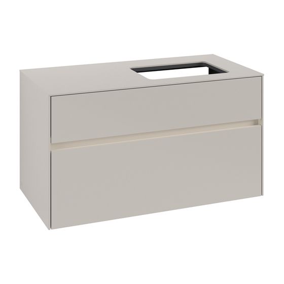 Villeroy & Boch Waschtischunterschrank Collaro C111B0 1000x548x500mm mit Beleuchtung Soft Grey