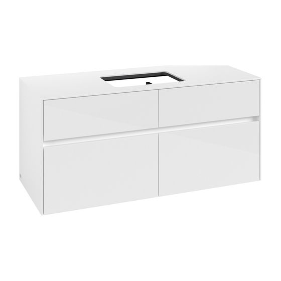 Villeroy & Boch Waschtischunterschrank Collaro C11200 1200x548x500mm Glossy White