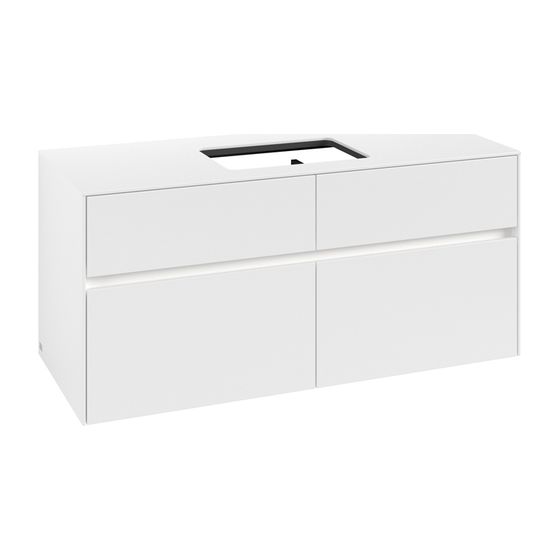 Villeroy & Boch Waschtischunterschrank Collaro C112B0 1200x548x500mm mit Beleuchtung White Matt