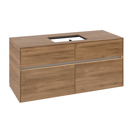 Villeroy & Boch Waschtischunterschrank Collaro C112B0 1200x548x500mm mit Beleuchtung Kansas Oak