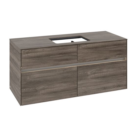 Villeroy & Boch Waschtischunterschrank Collaro C112B0 1200x548x500mm mit Beleuchtung Stone Oak