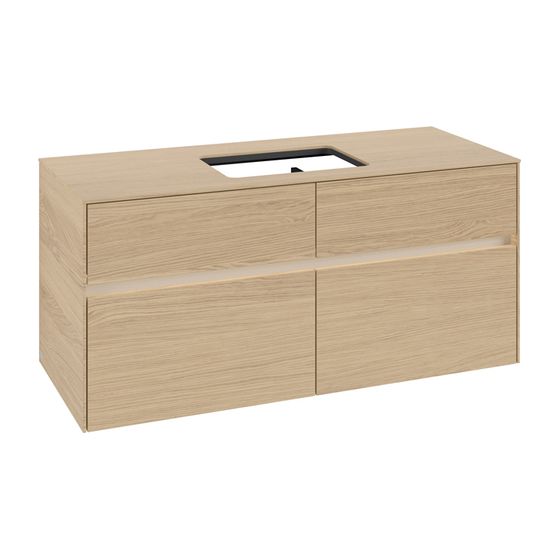 Villeroy & Boch Waschtischunterschrank Collaro C112B0 1200x548x500mm mit Beleuchtung Nordic Oak