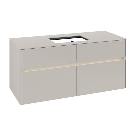 Villeroy & Boch Waschtischunterschrank Collaro C112B0 1200x548x500mm mit Beleuchtung Soft Grey