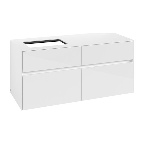 Villeroy & Boch Waschtischunterschrank Collaro C11300 1200x548x500mm Glossy White