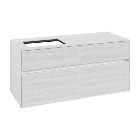 Villeroy & Boch Waschtischunterschrank Collaro C11300 1200x548x500mm White Wood