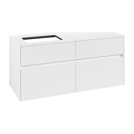 Villeroy & Boch Waschtischunterschrank Collaro C11300 1200x548x500mm White Matt