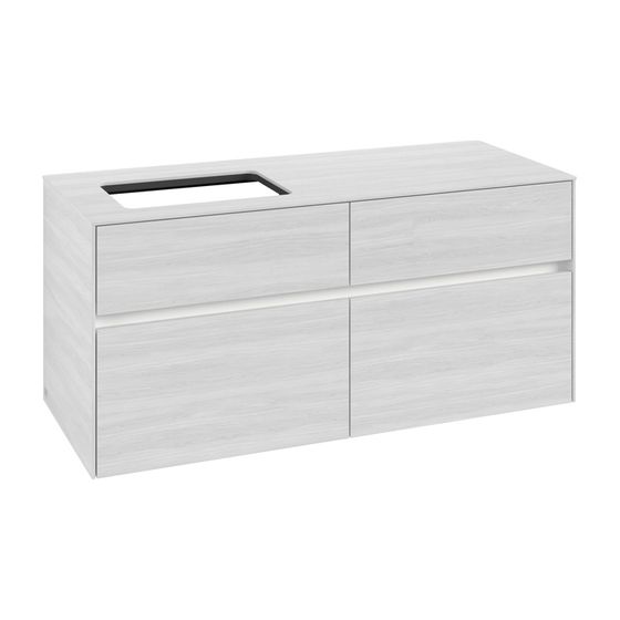 Villeroy & Boch Waschtischunterschrank Collaro C113B0 1200x548x500mm mit Beleuchtung White Wood