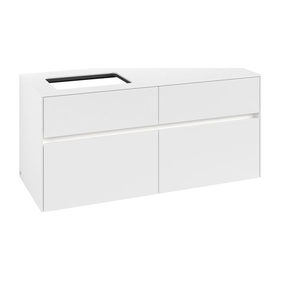 Villeroy & Boch Waschtischunterschrank Collaro C113B0 1200x548x500mm mit Beleuchtung White Matt