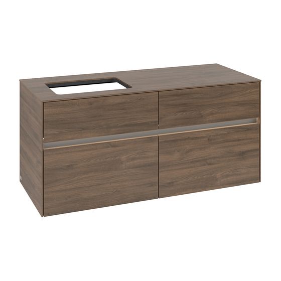 Villeroy & Boch Waschtischunterschrank Collaro C113B0 1200x548x500mm mit Beleuchtung Arizona Oak