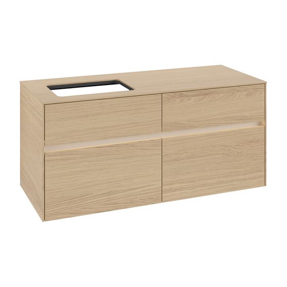 Villeroy & Boch Waschtischunterschrank Collaro C113B0 1200x548x500mm mit Beleuchtung Nordic Oak