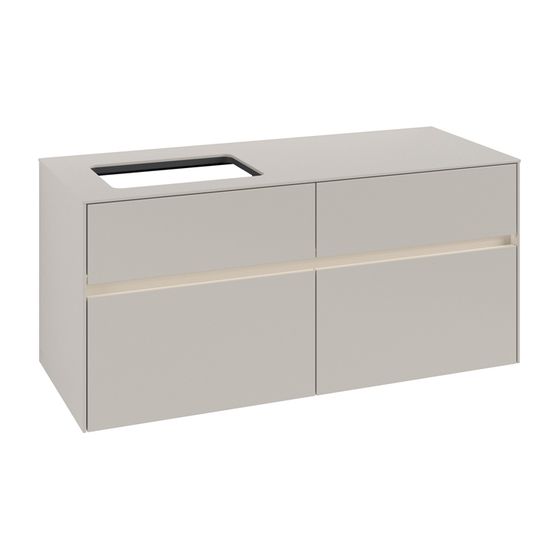 Villeroy & Boch Waschtischunterschrank Collaro C113B0 1200x548x500mm mit Beleuchtung Soft Grey