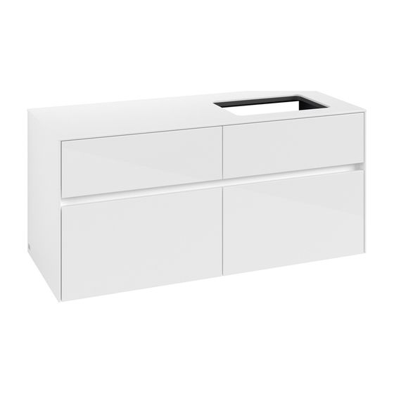 Villeroy & Boch Waschtischunterschrank Collaro C11400 1200x548x500mm Glossy White