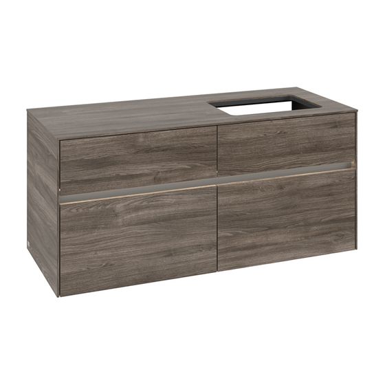 Villeroy & Boch Waschtischunterschrank Collaro C114B0 1200x548x500mm mit Beleuchtung Stone Oak