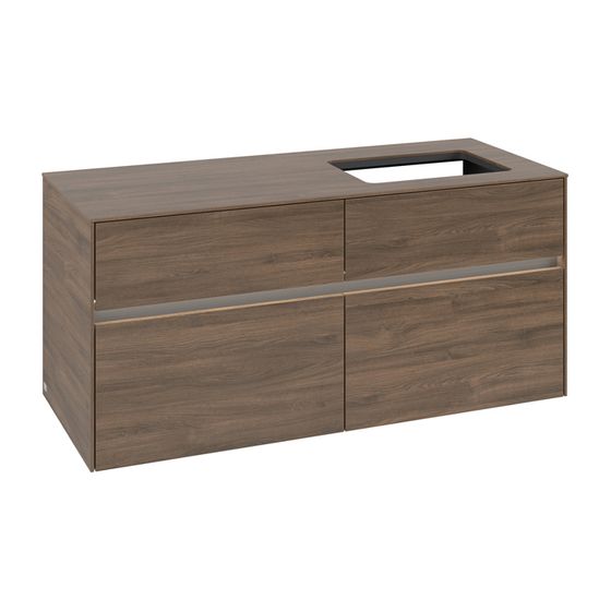 Villeroy & Boch Waschtischunterschrank Collaro C114B0 1200x548x500mm mit Beleuchtung Arizona Oak