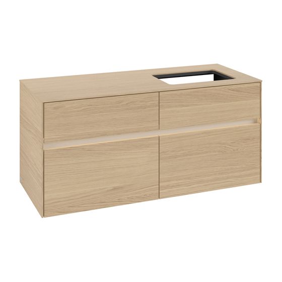 Villeroy & Boch Waschtischunterschrank Collaro C114B0 1200x548x500mm mit Beleuchtung Nordic Oak