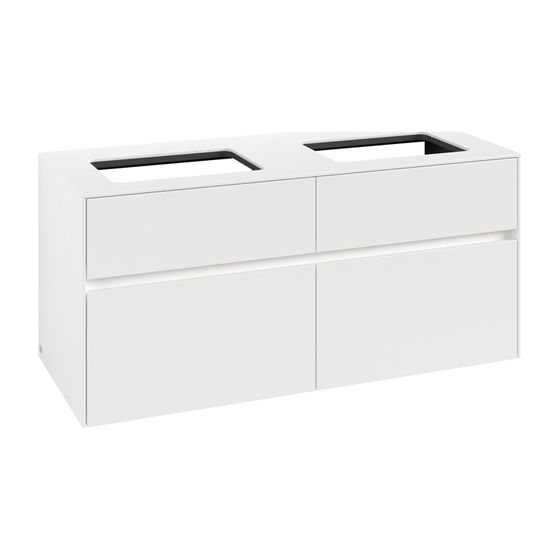 Villeroy & Boch Waschtischunterschrank Collaro C115B0 1200x548x500mm mit Beleuchtung White Matt