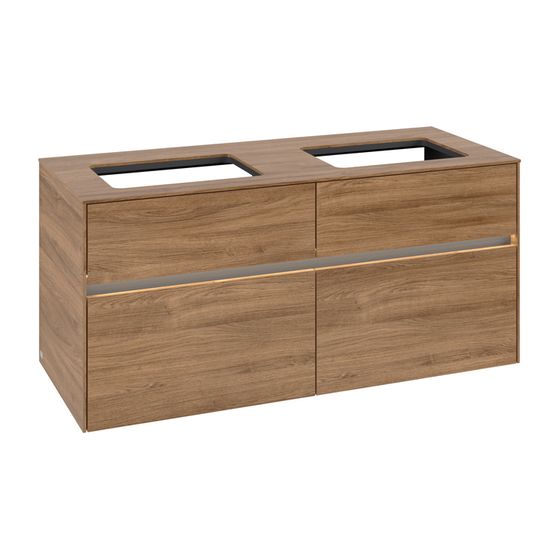 Villeroy & Boch Waschtischunterschrank Collaro C115B0 1200x548x500mm mit Beleuchtung Kansas Oak