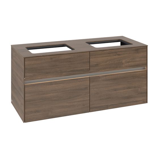 Villeroy & Boch Waschtischunterschrank Collaro C115B0 1200x548x500mm mit Beleuchtung Arizona Oak