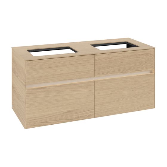 Villeroy & Boch Waschtischunterschrank Collaro C115B0 1200x548x500mm mit Beleuchtung Nordic Oak